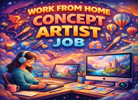 Work From Home Concept Artist Job