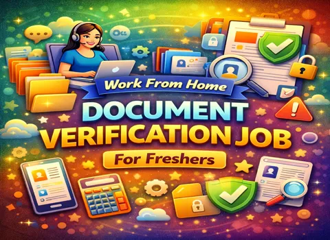 Work From Home Document Verification Job For Freshers