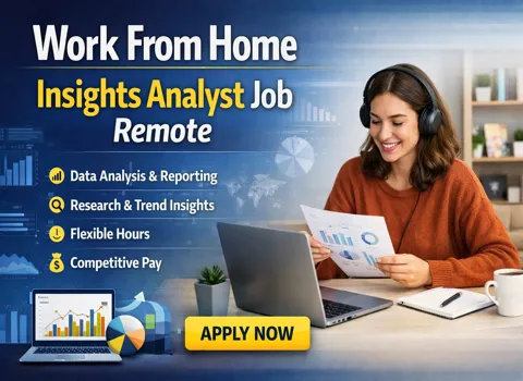 Work From Home Insights Analyst Job Remote