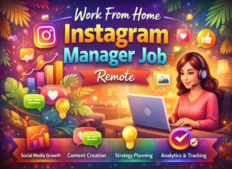 Work From Home Instagram Manager Job Remote