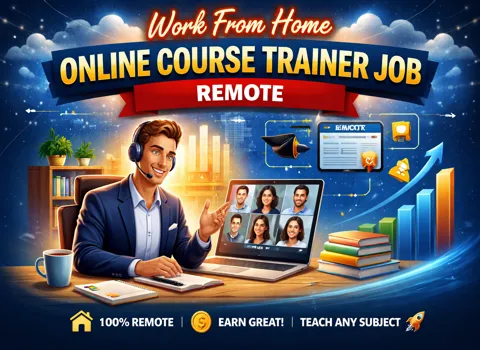 Work From Home Online Course Trainer Job Remote