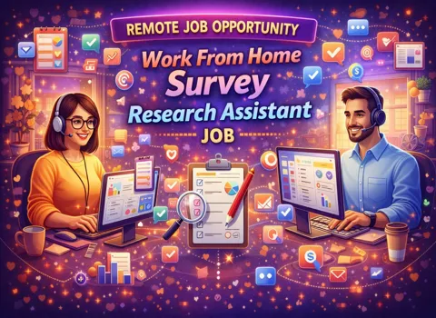 Work From Home Survey Research Assistant Job