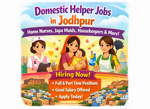 Domestic Helper Jobs in Jodhpur - Home Nurses, Japa Maids, Housekeepers &amp; More