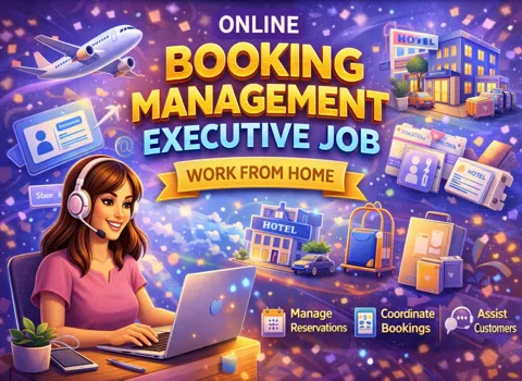 Online Booking Management Executive Job Work From Home