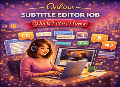 Online Subtitle Editor Job Work From Home