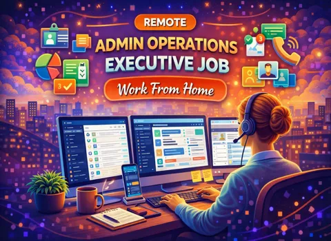 Remote Admin Operations Executive Job Work From Home