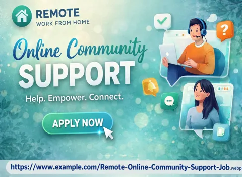 Remote Online Community Support Job Work From Home