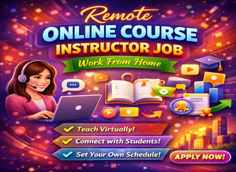 Remote Online Course Instructor Job Work From Home