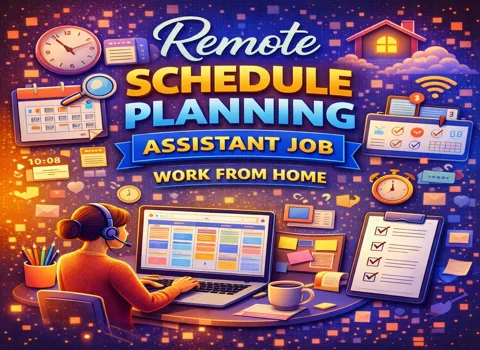 Remote Schedule Planning Assistant Job Work From Home