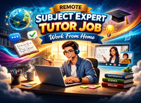 Remote Subject Expert Tutor Job Work From Home