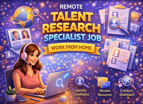 Remote Talent Research Specialist Job Work From Home