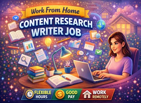 Work From Home Content Research Writer Job