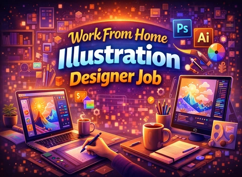 Work From Home Illustration Designer Job