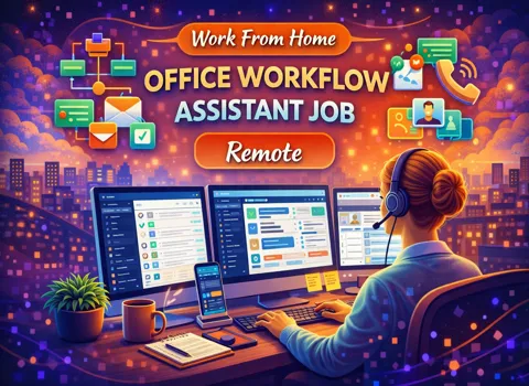 Work From Home Office Workflow Assistant Job Remote