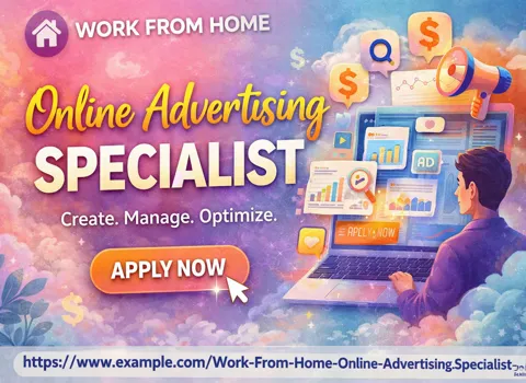 Work From Home Online Advertising Specialist Job