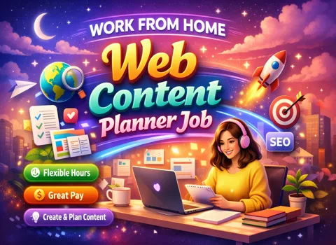 Work From Home Web Content Planner Job