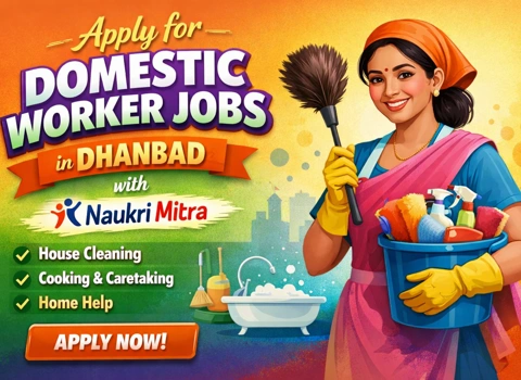 Apply for Domestic Worker Jobs in Dhanbad with Naukri Mitra