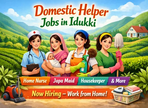 Domestic Helper Jobs in Idukki – Home Nurse, Japa Maid, Housekeeper &amp; More