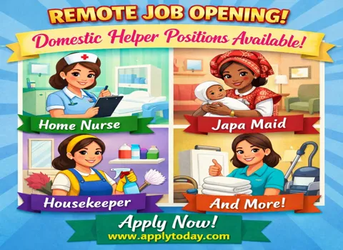 Domestic Helper Roles Available: Home Nurse, Japa Maid, Housekeeper and More