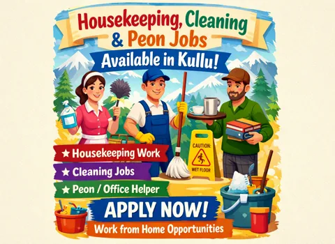 Housekeeping, Cleaning &amp; Peon Jobs Available in Kullu