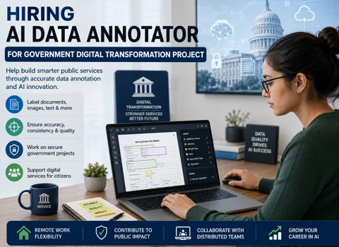 Hiring AI Data Annotator for Government Digital Transformation Project