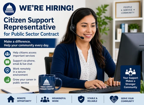 Hiring Citizen Support Representative for Public Sector Contract