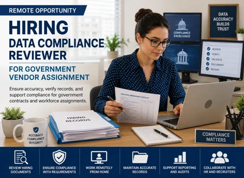 Hiring Data Compliance Reviewer for Government Vendor Assignment