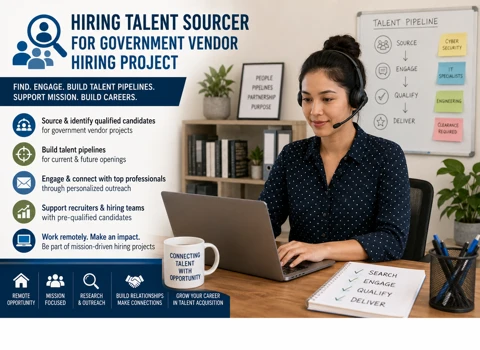 Hiring Talent Sourcer for Government Vendor Hiring Project