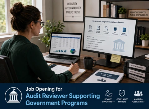 Job Opening for Audit Reviewer Supporting Government Programs