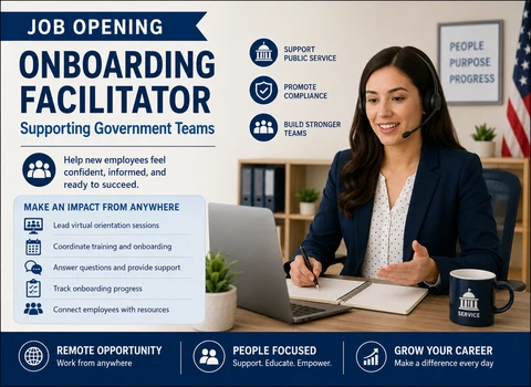 Job Opening for Onboarding Facilitator Supporting Government Teams