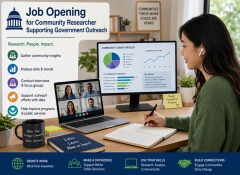 Job Opening for Community Researcher Supporting Government Outreach