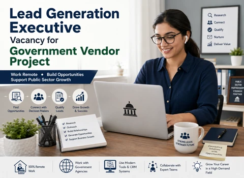 Lead Generation Executive Vacancy for Government Vendor Project