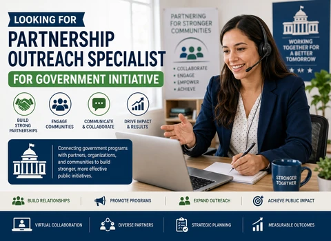 Looking for Partnership Outreach Specialist for Government Initiative