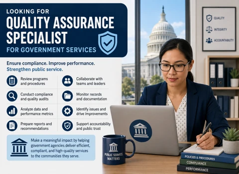 Looking for Quality Assurance Specialist for Government Services