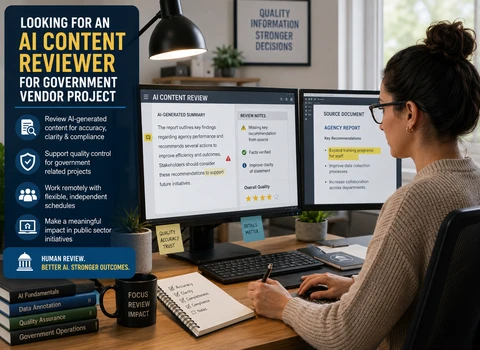 Looking for AI Content Reviewer for Government Vendor Project