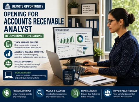 Opening for Accounts Receivable Analyst in Government Operations