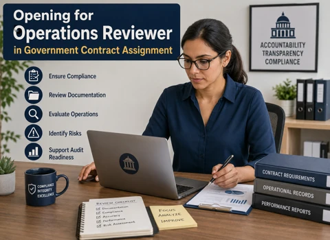 Opening for Operations Reviewer in Government Contract Assignment