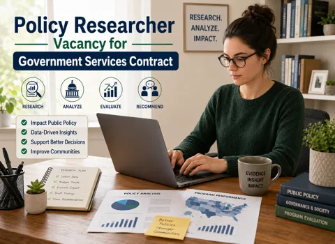 Policy Researcher Vacancy for Government Services Contract