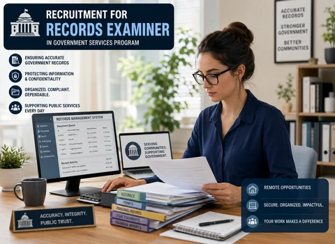 Recruitment for Records Examiner in Government Services Program