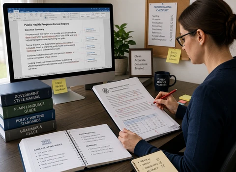 Required Proofreader for Government Publications Project