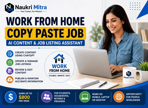 Work From Home Copy Paste Job – AI Content & Job Listing Assistant