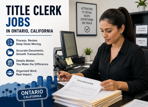 Title Clerk Jobs in Ontario California