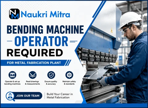 Bending Machine Operator Required for Metal Fabrication Plant
