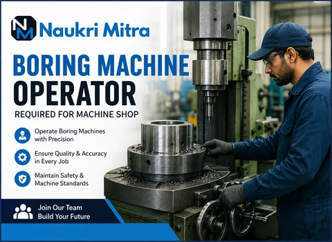 Boring Machine Operator Required for Machine Shop