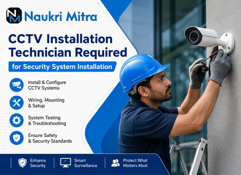 CCTV Installation Technician Required for Security System Installation