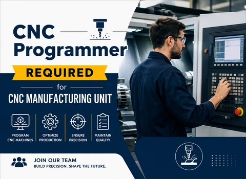 CNC Programmer Required for CNC Manufacturing Unit