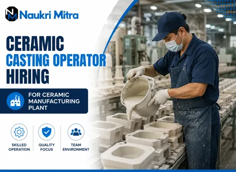 Ceramic Casting Operator Hiring for Ceramic Manufacturing Plant