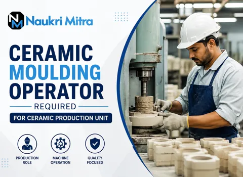 Ceramic Moulding Operator Required for Ceramic Production Unit