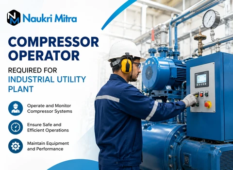 Compressor Operator Required for Industrial Utility Plant