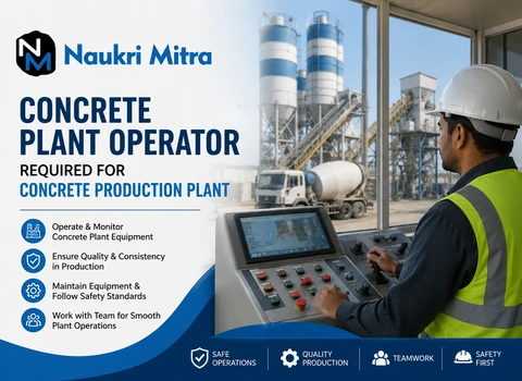 Concrete Plant Operator Required for Concrete Production Plant